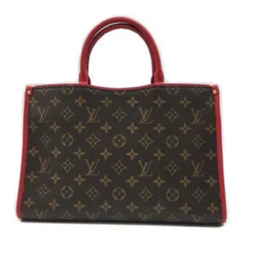 LOUIS VUITTON Popincourt Monogram Canvas Brown Red - Picture 2 of 9